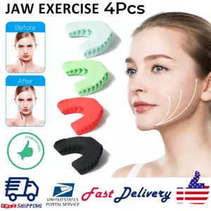 NEW 4~PCS Jawline Exerciser Mouth Exercise Fitness Ball Neck Face Jaw Trainer - Picture 1 of 8