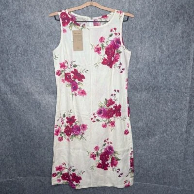 Nuevo con etiquetas Vestido Floral de Lino Laura Ashley - Talla 8/12UK Foto 1 de 4