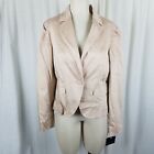 Apostrophe Musee D'orsay  Biscotti Cropped Jacket Blazer Womens 12 Stretch Tan