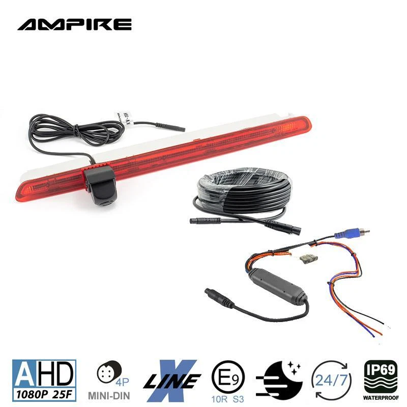 Caméra de recul AMPIRE KVA-T6-H compatible avec VW T6 T6.1 avec hayon