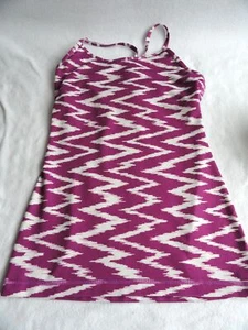 Ivivva Vibrant Purple Zig-Zag Fitted Sport Tank - Size 10 - Picture 1 of 5