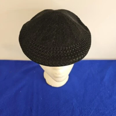 Classic Mesh Ivy Newsboy Ivy Cap Hat Crochet Driving Golf Ventair Black  - Image 1 of 4
