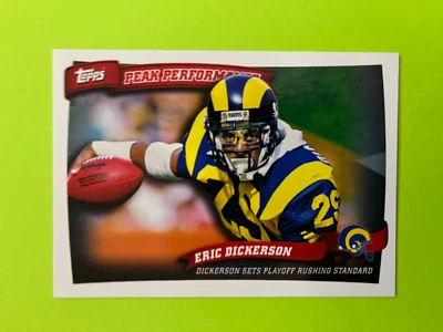 2010 Topps Peak Performer Insert #PP13 Eric Dickerson Los Angeles Rams NrMt - Image 1 of 2