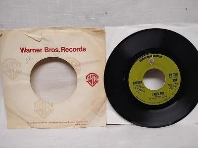 America I Need You / Riverside 45 RPM Warner Bros. Records WB 7580 1972 - Image 1 of 4