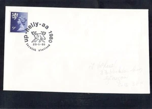 X2377 UK 1980 Lerwick Up Helly aa Special postmark on cover - Picture 1 of 2