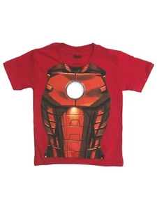 Marvel Avengers Boys Red Iron Man T-Shirt Tee Shirt 5-6 - Picture 1 of 1