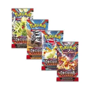 4 x Obsidian Flames POKEMON TCG Sealed Booster Packs Art Set Unweighed - Picture 1 of 6