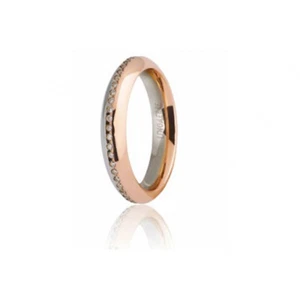 Fe Eterna Oro Blanco y Rosa con diamante 070AFC290/0500 - Unoaerre - Imagen 1 de 2