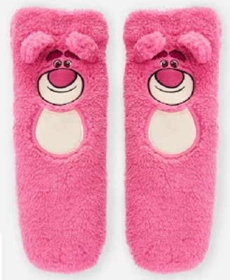 Lotso Slipper Socks Women Fleece Slipper Socks Size 2-8 Disney Long - Image 1 of 3