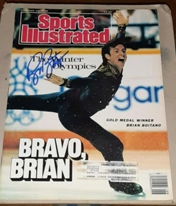 BRIAN BOITANO OLYMPIC FIGURE SKATING SIGNED AUTOGRAPHED SPORTS ILLUSTRATED SI - Picture 1 of 1