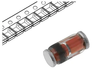 5X ZMY12-GS08 Diode: Zener 1W 12V SMD Rolle,Band MELF einzelne Diode VISHAY - Picture 1 of 1