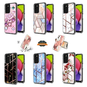 For Samsung Galaxy A16 5G Stylish Hybrid Fashion Marble Design Back Case Cover - Picture 1 of 50