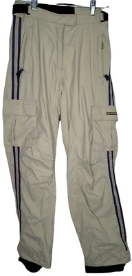 Pantalones esquí nieve Obermeyer mujer 4 detalles estilo Yobo bronceado/azul marino. Forrado. entrepierna 30"  Foto 1 de 4