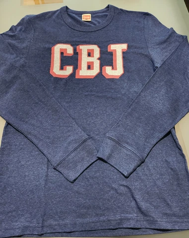 Columbus Blue Jackets Men's Homage Tri-Blend Long Sleeve CBJ T-Shirt Medium NWOT Cover