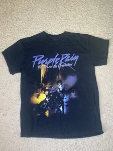 Vintage Prince Purple Rain T-shirt “Prince And The Revolution” - Medium Black - Picture 1 of 7