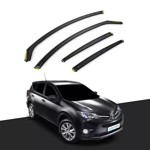 TOYOTA RAV-4 MK4 2013-2019 5 Door SUV Wind Deflectors 4pc Tinted - Picture 1 of 10