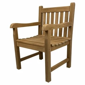 Solid Teak Wood Arm Chair Outdoor Furniture Seat Garden REDUCED!! - Picture 1 of 6