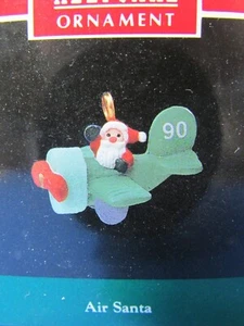 Ornamento miniatura Hallmark 1990 BABBO NATALE ARIA - Foto 1 di 6