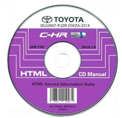 Toyota C-HR Hybrid (2016-2019) manuale officina per tutti i sistemi Win/Mac - Immagine 1 di 4