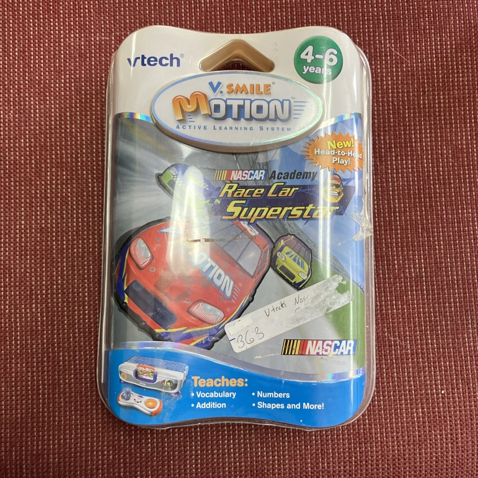 VTech V Smile Motion Nascar Academy Race Car Superstar Game 4-6 Years - Image 1 of 1