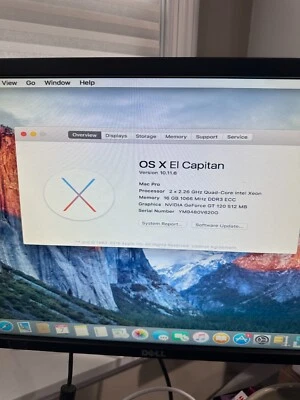 Mac Pro (Early,2009) 2 x 2.26 GHz Quad-core  Xeon / 16GB Ram / 1TB SSD - Image 1 of 4