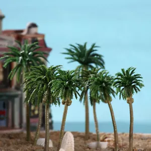 15pcs Palm Model Tree Kit Gauge Model Coconut Palm Trees HO O N Scale Scenery - Picture 1 of 11