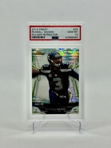 2014 Topps Finest Russell Wilson Pulsar Refractor #/25 PSA 10 Pop 1‼️ Rare - Picture 1 of 3