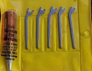 Hunter Tools Vintage 6 Stck. Sub-Miniatur Endschlüssel Set 56052 USA 🙂 Neu aus altem Lagerbestand  - Bild 1 von 5