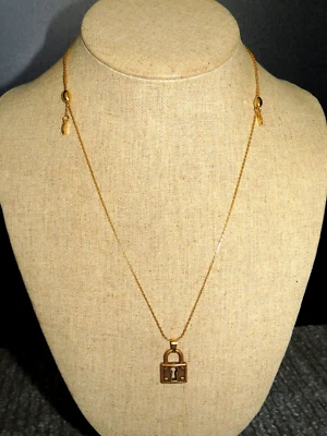 Colar corrente pingente trava amor inquebrável ouro ALEX AND ANI novo - Imagem 1 de 4