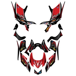 All Years TRX 700XX SURGE Red Senge Graphics Kit Compatible with Honda - Picture 1 of 7