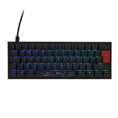 Ducky One 2 Pro Mini 60% Mechanical Gaming Keyboard Black MX Cherry Red Switch - Image 1 of 4