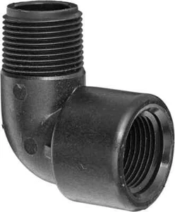Banjo SL100-90 Polypropylene Pipe Fitting 90 Degree Street Elbow Schedule 80 - Picture 1 of 3