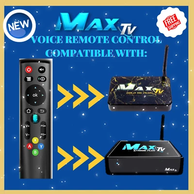 Voice Remote Control for MaxTV Xtreme Plus 5G AND MaxTV Gold 5G Plus (NEW) 2023 - Image 1 of 4