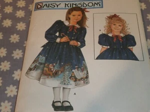 SIMPLICITY 5929 GIRLS DRESS & 18" DOLL DAISY KINGDOM DRESS PATTERN-UNCUT-3-6 - Picture 1 of 3