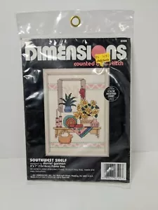 Vintage 1991 Dimensions SOUTHWEST SHELF Counted Cross Stitch Kit 5 x 7 - Picture 1 of 3