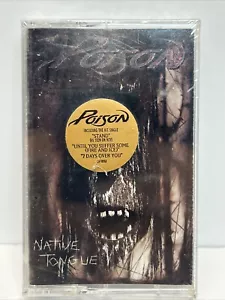 Poison, Native Tongue NOS SEALED CASSETTE with hype sticker - Picture 1 of 5