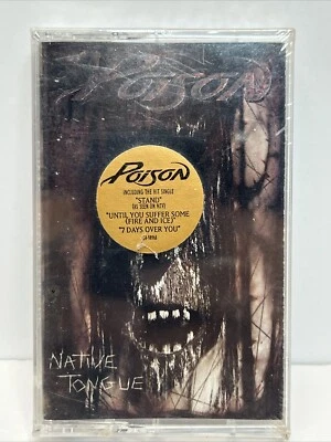 Poison, Native Tongue NOS SEALED CASSETTE with hype sticker - Image 1 of 4