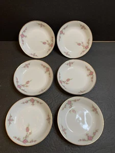 6 Heinrich & Co H & Co Bavaria Palace Pink Rose Rosalinda Imperial Berry Bowls - Picture 1 of 8