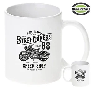 Tasse Streetbikers, Cafe Racer, Biker, Old School, Scrampler, Vintage Motorcycle - Bild 1 von 2