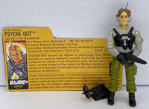 1988 G.I. Joe ARAH Night Force Psyche-Out v2 3.75” File Card & Accessories CLEAN - Picture 1 of 13