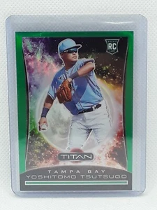 Yoshitomo Tsutsugo 2020 Chronicles Titan Baseball GREEN RC (11/50) Tampa Bay Ray - Picture 1 of 2