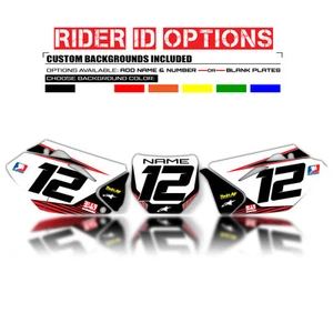 2006 2007 2008 KXF 450 CUSTOM PLATE BACKGROUNDS RIDGELINE: GREY / RED GRAPHICS - Bild 1 von 4