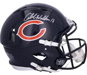 Caleb Williams Autographed Chicago Bears Authentic Speed Helmet Fanatics - Picture 1 of 3