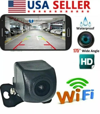 WiFi HD Wireless Phone Car Rear View Cam Backup Reverse Camera For Android & IOS - Image 1 of 4