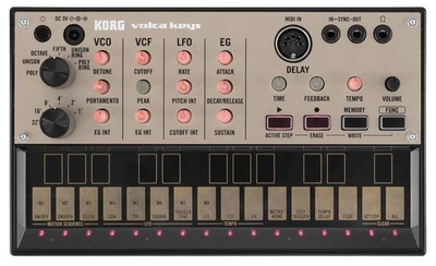 KORG volca keys Analog Synthesizer: Polyphonic Playback, 16-Step Sequencer, Batt - Image 1 of 3