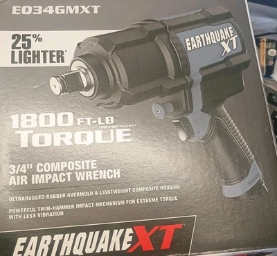 Llave de impacto de aire compuesta Earthquake 3/4" martillo doble Eq34gmxt Foto 1 de 4