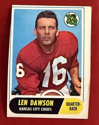 Len Dawson 1968 Topps HOF Football Card #171 KC Chiefs - Image 1 of 2