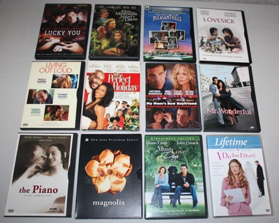 lot of 12 (11 Used 1 New) movie DVDs romance drama wholesale lot #54 - Imagem 1 de 4