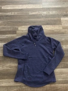 Marmot Wasserfallausschnitt Steppnähte Gr. M lila Langarm Performance Pullover - Bild 1 von 8