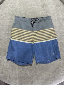 Daniel Cremieux Surf Gear Swim Shorts Blue & Yellow Board Trunks Mens Sz Medium - Picture 1 of 4